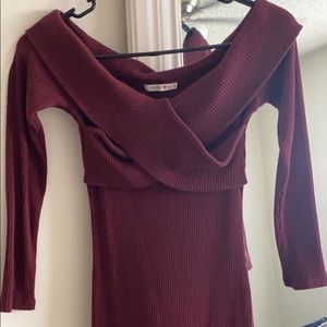 Burgundy Dress